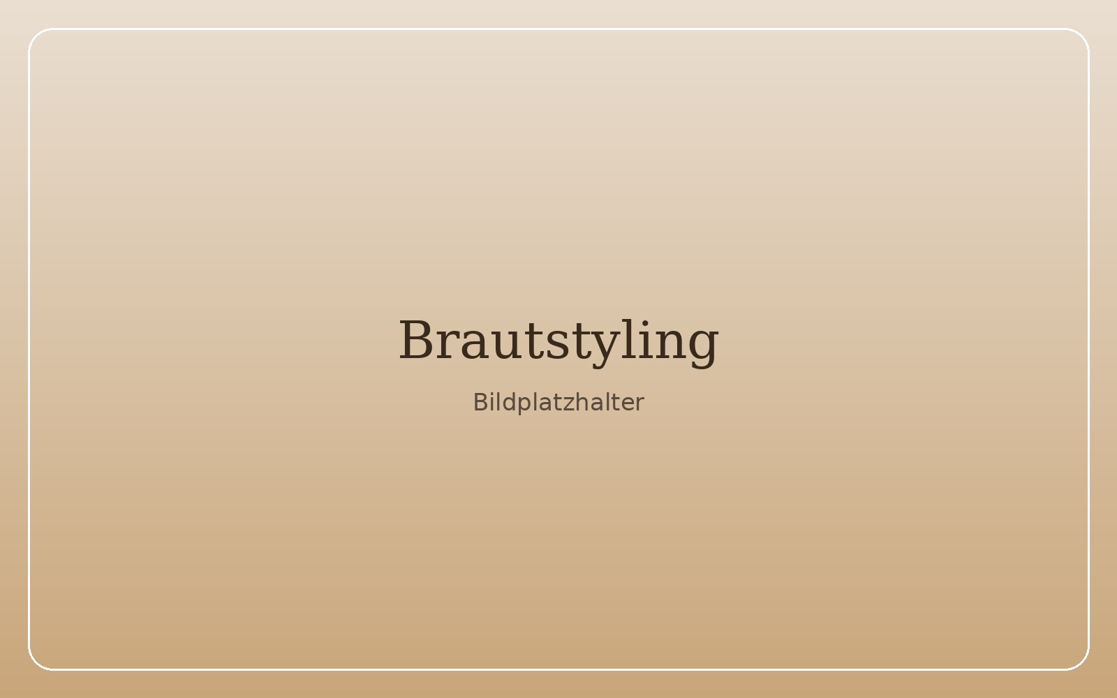 Brautstyling